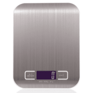 Digital Kitchen Scale | 5kg Capacity | 1g Precision | Tare Function | Stainless Steel & ABS Plastic | Model YZ-S07 | Silver | LCD Display.