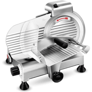 Meat Slicer Machine for Home and Commercial 210W Frozen Meat and Cheese with 8.5" Chrome Steel Blade, Semi-Auto Adjustable Thickness