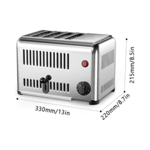 Toast Maker With 6 Card Slots, Commercial Stainless Steel Toaster With Drawer Type - Bread Maker For Home Bakery, Restaurant And Cafe Use
