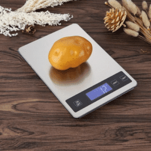 Digital Kitchen Scale | Model 825 | Stainless Steel & Tempered Glass | 10kg Capacity with 1g Accuracy | Touch Pad Control | Tare Function | Battery Operated