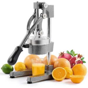 Commercial Grade Citrus Juicer Professional Hand Press Manual Fruit Juicer Orange Juice Squeezer for Lemon Lime Pomegranate (multicolor, Cast Iron/Stainless Steel)