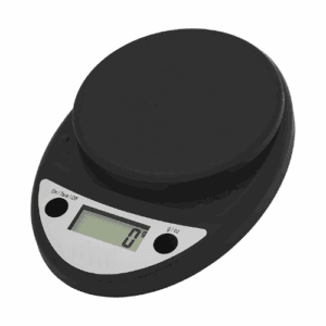 Digital Kitchen Scale - Kitchen Office Scale - Baking - Portion Control - Hobbies - Herb Scale Household Scale - 5 kg - Black - 22 x 15 x 4 cm