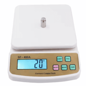 Electronic White Rectangle Digital Display Kitchen Scale SF400
