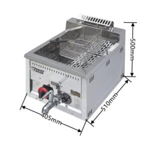 1-Tank 1-Basket Gas Fryer